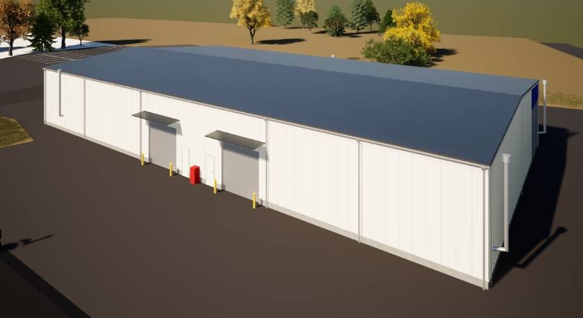 SGリアルティ谷田部危険物倉庫の外観